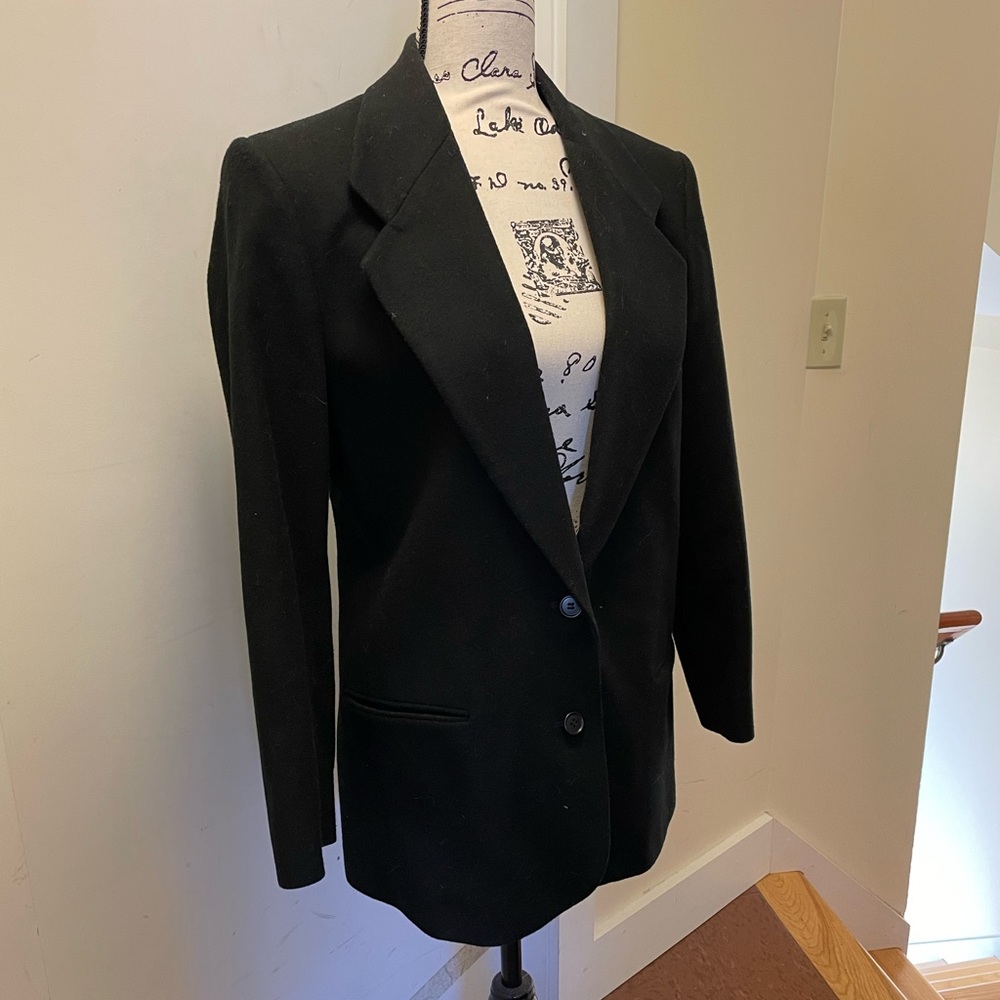 Black wool blazer